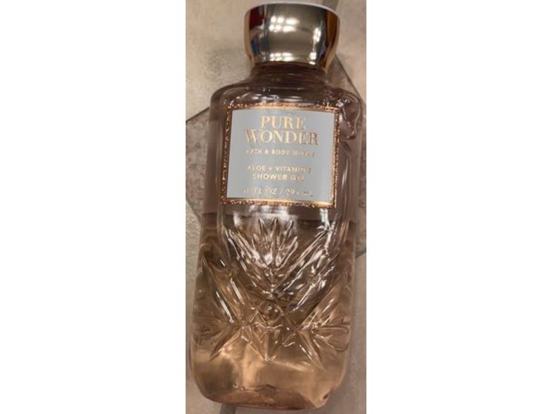 Bath & Body Works Pure Wonder Shower Gel, Aloe + Vitamin E, 10 fl oz/295 mL, Pack Of 2
