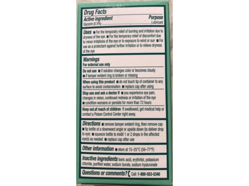 Bausch & Lomb Bio True Lubricant Eye Drops, Hydration Boost, 0.33 fl oz/10 mL