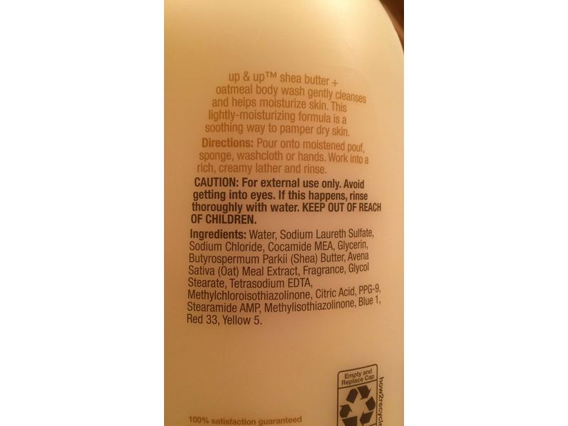 Up & Up Shea Butter + Oatmeal Body Wash, 24 fl oz/710 mL