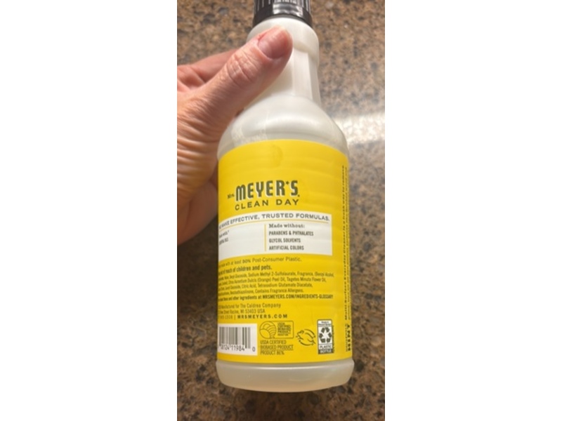Mrs. Meyers Multi-Surface Everyday Cleaner, Dandelion Scent, 16 fl oz/473 mL
