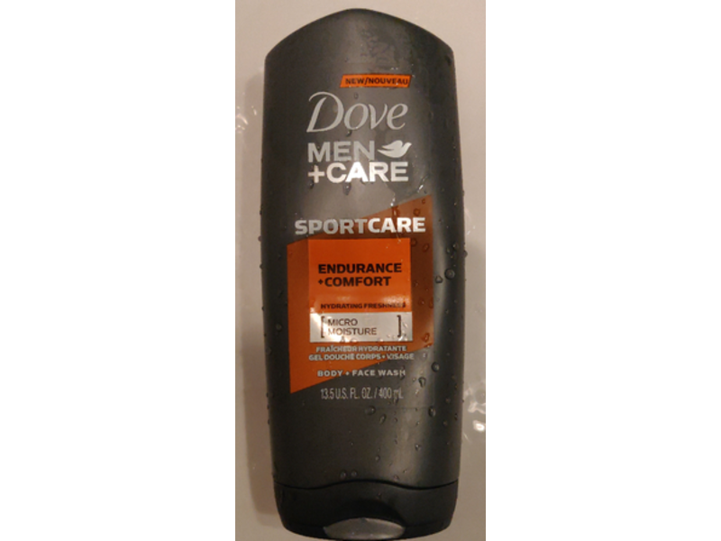 Dove Men+Care Endurance + Comfort Body + Face Wash, 13.5 fl oz/400 mL