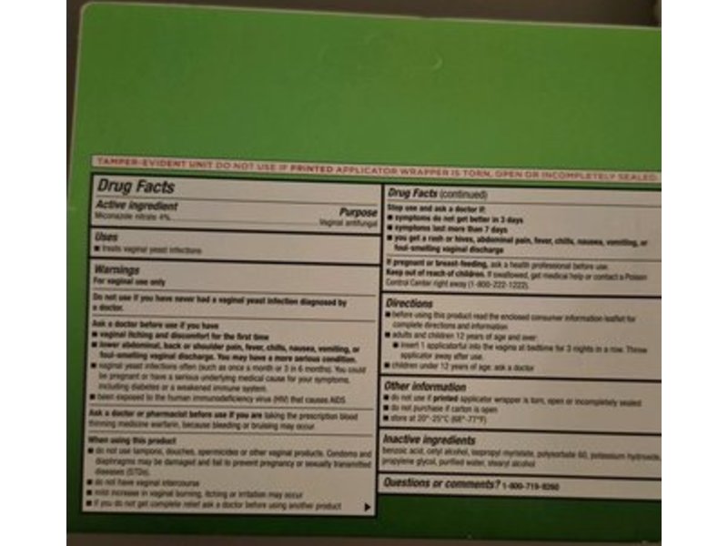 Walgreens Vaginal Cream, Miconazole 3, 0.18 oz/5 g