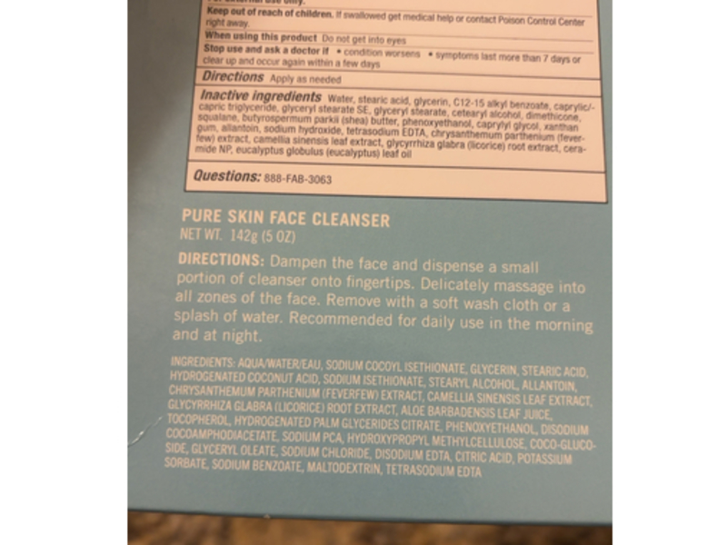 First Aid Beauty Pure Skin Face Cleanser, 5 oz/142 g