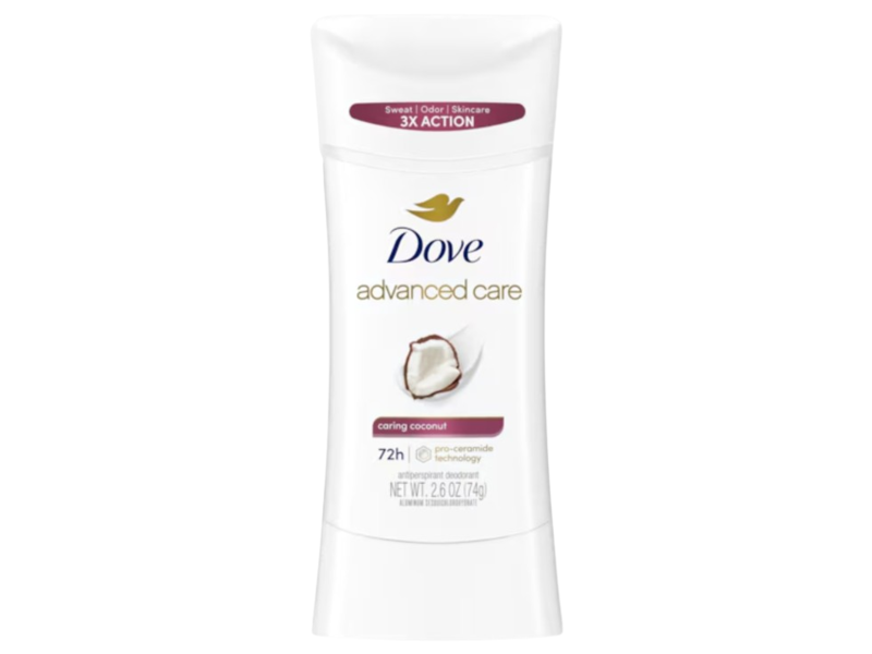 Dove Antiperspirant, Caring Coconut, 2.6 fl oz/74 g