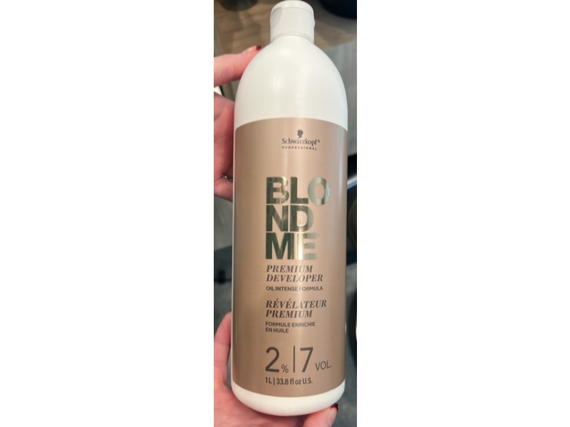Schwarzkopf Professional Blond Me Premium Developer, 2%/7 Vol, 33.8 fl oz/1 L