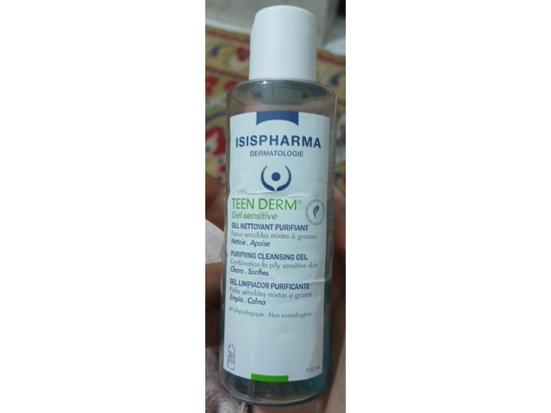Isispharma Teen Derm Gel Sensitive Purifying Cleansing Gel, 100 mL