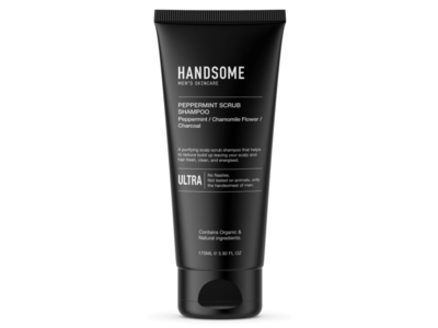 Handsome Peppermint Scrub Shampoo, 5.92 fl oz/175 mL