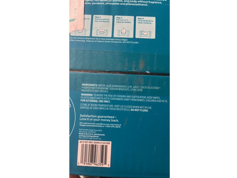 up&up Sensitive Skin Baby Wipes, 736 Count, Pack Of 8