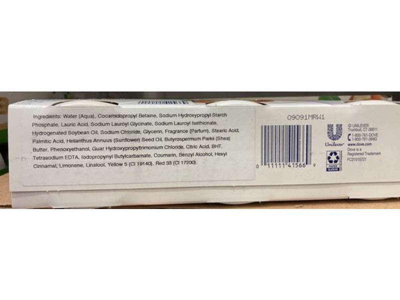 Dove Pampering Body Wash, Shea Butter, 250 mL, Pack Of 3