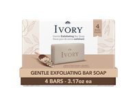 Ivory Gentle Exfoliating Bar Soap, 3.17 oz, 4 Count - thumbnail 1