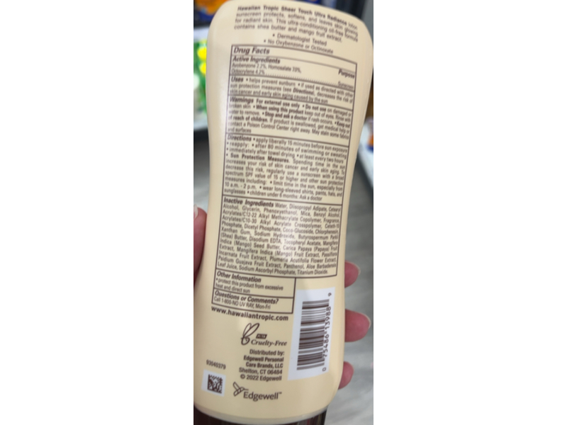 Coppertone Hawaiian Tropic Sunscreen Lotion, SPF 30, 8 fl oz/236 mL
