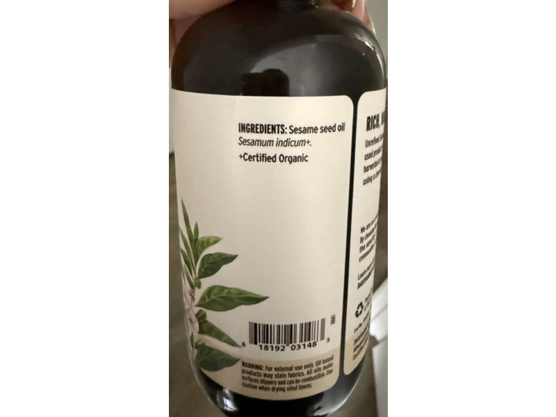 Banyan Botanicals Sesame Oil, 8 fl oz/236 mL