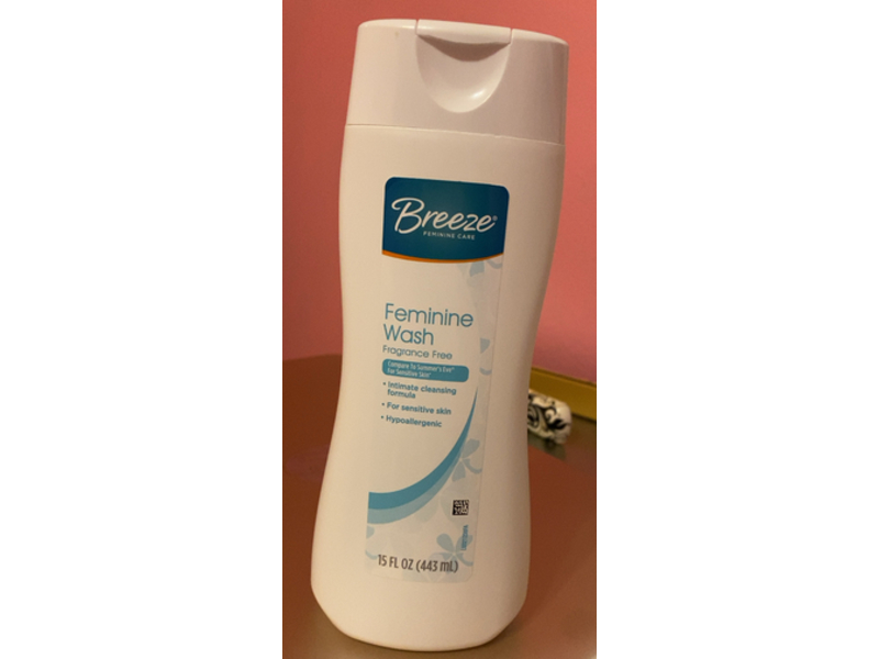 Breeze Feminine Wash, Sensitive Skin, 15 fl oz/443 mL