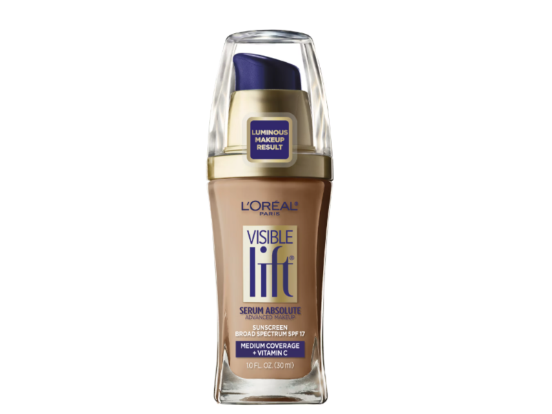 L'Oreal Paris Visible Lift Serum Absolute Foundation, SPF 17, Classic Tan, 1 fl oz/30 mL