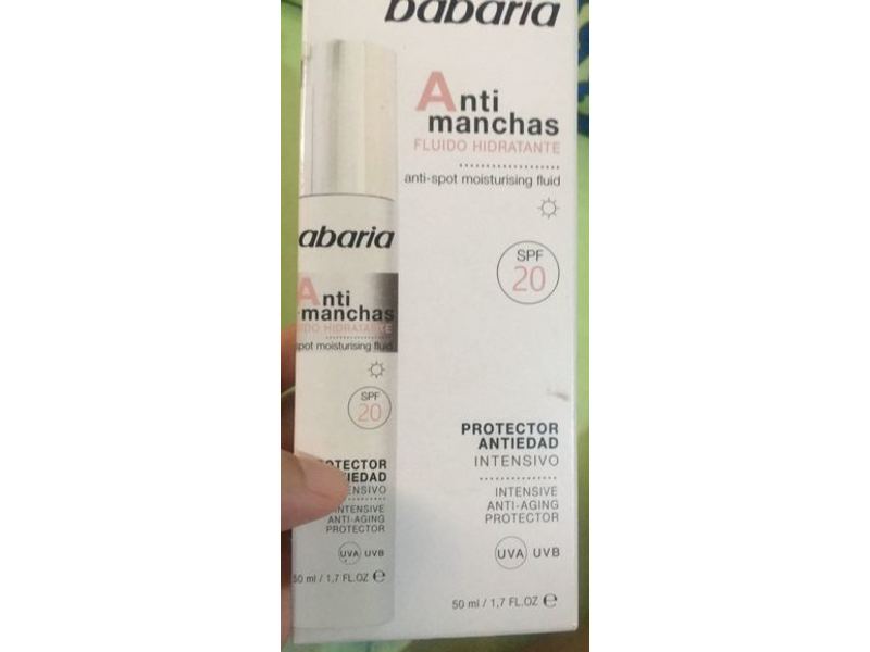 Babaria Anti-Spot Moisturising Fluid, SPF 20, 1.7 fl oz/50 mL