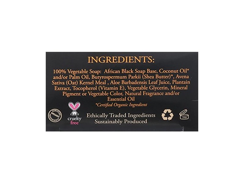 Nubian Heritage Soap Bar, African Black, 5 oz / 141 g