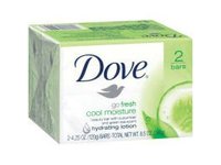 Dove Beauty Bar, Cool Moisture, 4 oz, 2 ct - thumbnail 1