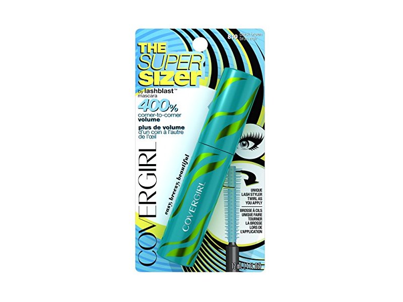 CoverGirl Super Sizer By LashBlast Mascara, Black Brown, 0.4 fl oz/12 mL