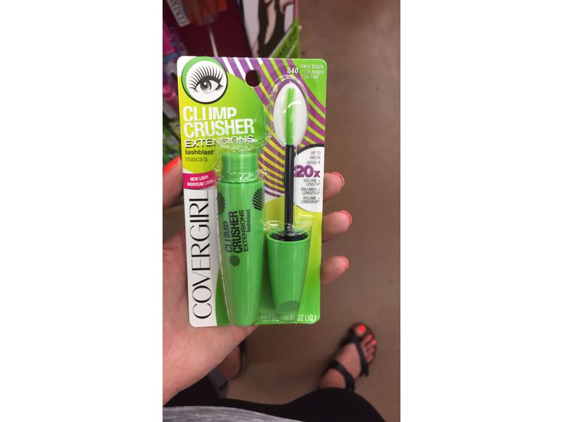 CoverGirl Clump Crusher Extensions Lashblast Mascara, Very Black 840, 0.44 fl oz