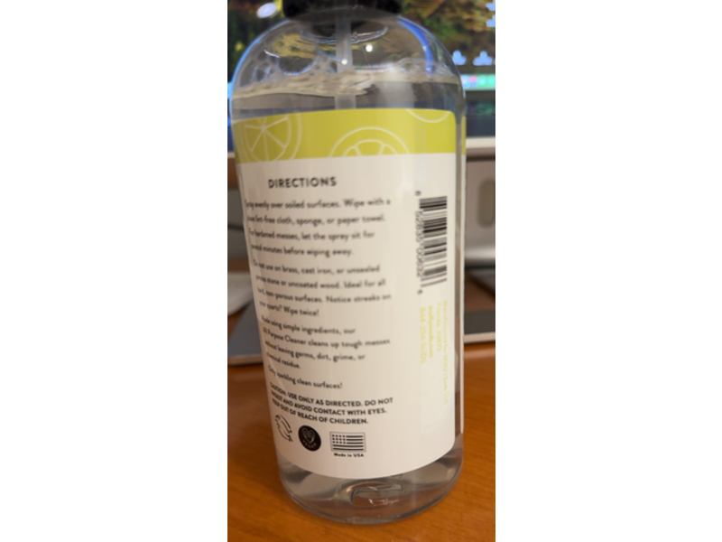 Molly's Suds All Purpose Cleaner, Lemon Burst, 16 fl oz, Pack Of 2