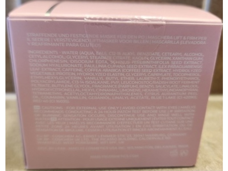 Maelys B-Tight Lift & Firm Booty Mask, Brazilian Peppertree + Caffeine, 1 fl oz/30 mL