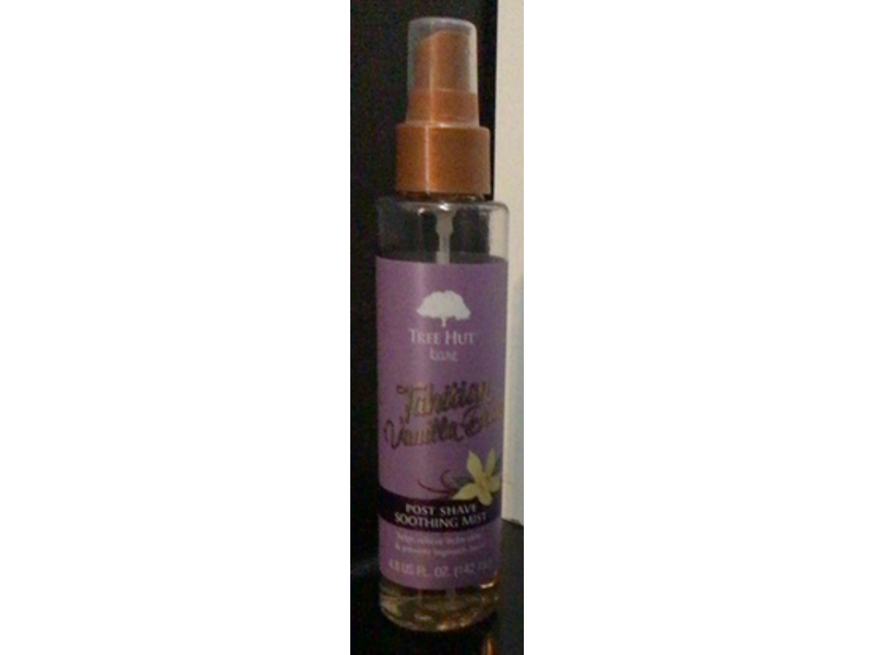 Tree Hut Bare Post Shave Soothing Mist, Tahitian Vanilla Bean, 4.8 fl oz/142 mL
