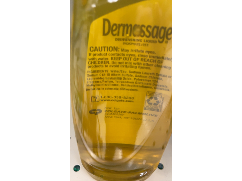 Dermassage Dishwashing Liquid, 12.4 fl oz/366 mL