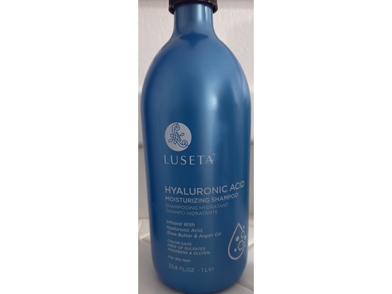 Luseta Hyaluronic Acid Moisturizing Shampoo, Avocado Argan Oil & Shea Butter, 33.8 fl oz/1 L