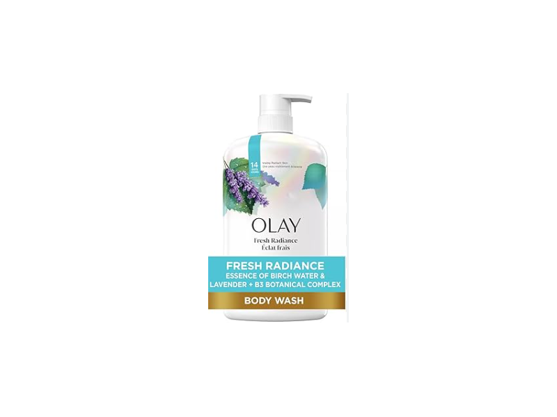 Olay Fresh Outlast Purifying Body Wash, Birch & Lavender, 30 fl oz/ 887 mL