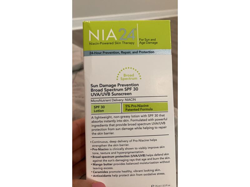 Nia 24 Sun Damage Prevention Sunscreen, SPF 30, 2.5 fl oz/75 mL