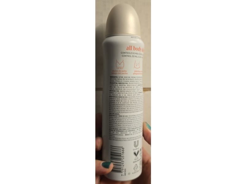 Dove All Body Deo, Raspberry & Rose, 150 mL