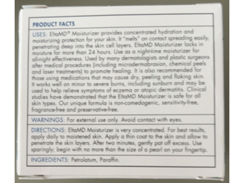 EltaMD Intense Moisturizer, 3.8 oz/108 g