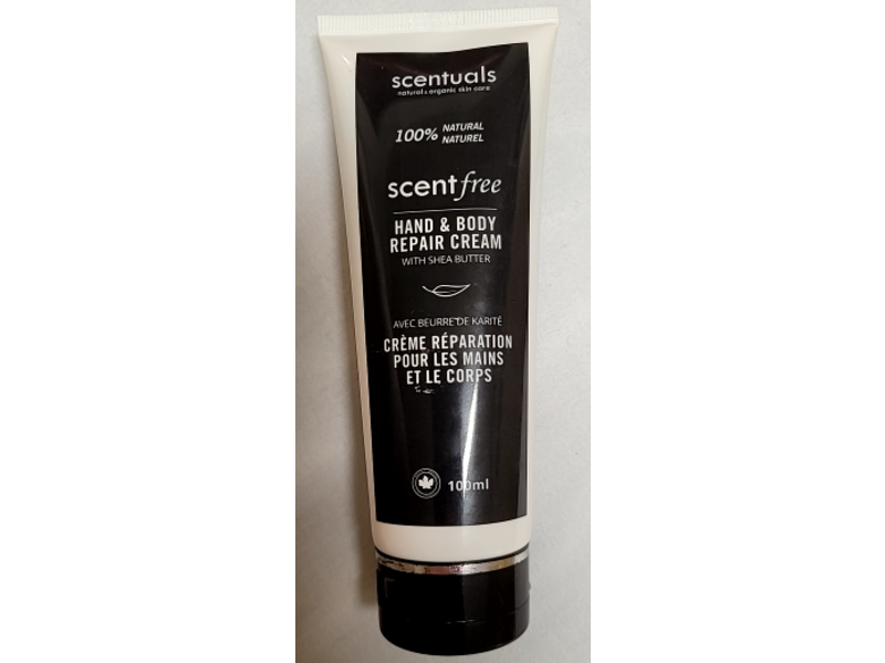 Scentuals Hand & Body Repair Cream, Shea Butter, 100 mL
