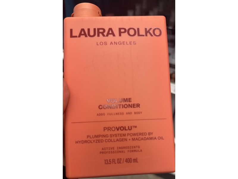 Laura Polko Volume Conditioner, Hydrolyzed Collagen + Macadamia Oil, 13.5 fl oz/400 mL