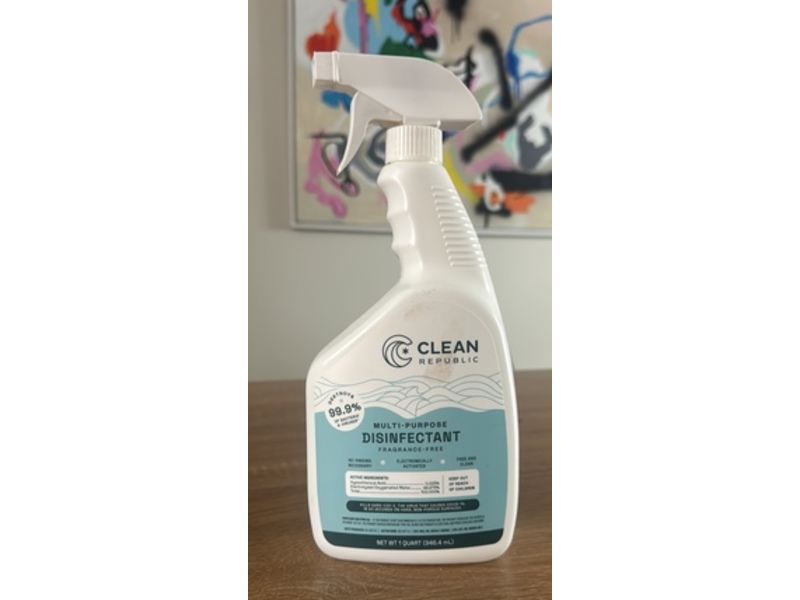 Clean Republic Multi-Purpose Disinfectant, 32 fl oz/946.4 mL, Pack Of 2