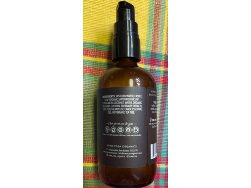 Rowe Casa Clean + Clear Anti Blemish Face Wash, 8 fl oz/237 mL