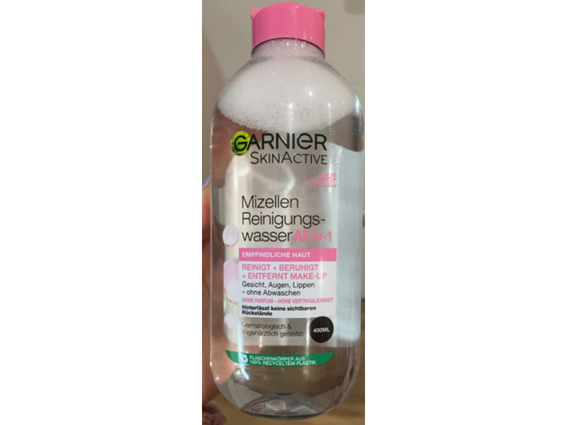 Garnier Skinactive All-In-1 Mizellen Reinigungs Wasser, Empfindliche Haut, 400 mL