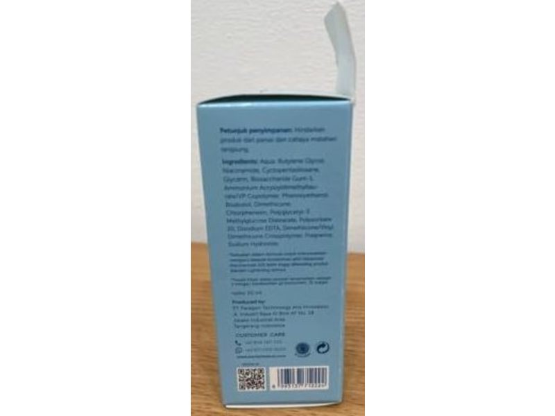 Wardah Lightening Serum Ampoul, Niacinamide, 30 mL