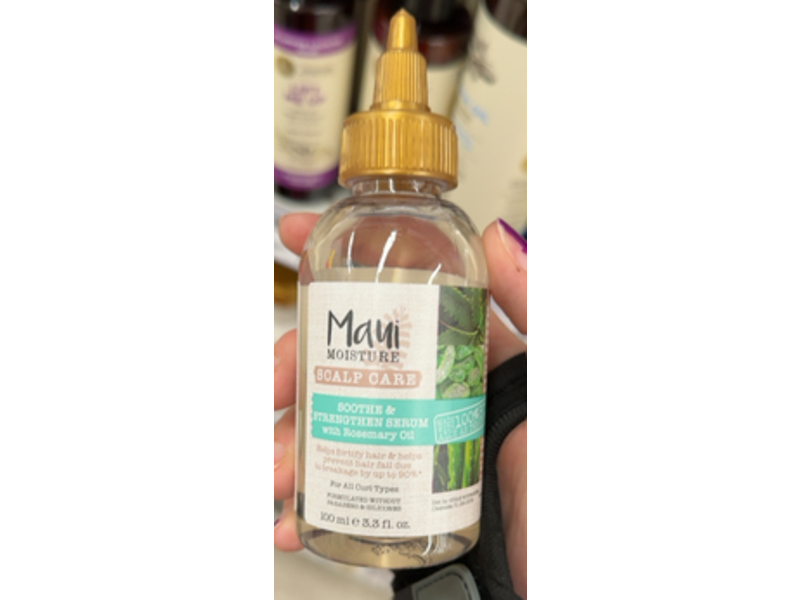 Maui Moisture Scalp Care Soothe & Strengthen Serum, Rosemary Oil, 3.3 fl oz/100 mL
