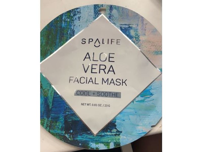 Spalife Facial Mask Cool + Soothe, Aloe Vera, 0.81 oz/23 g