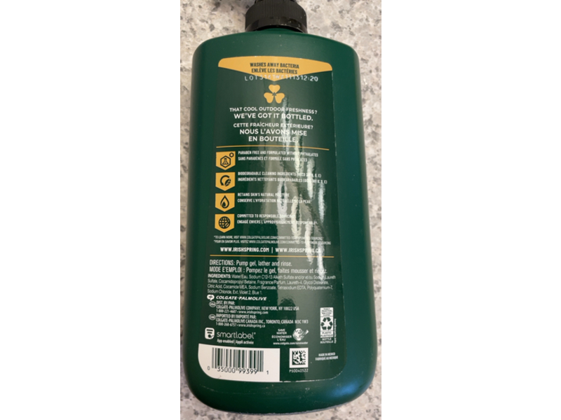 Irish Spring Moisture Blast Face + Body Wash, 30 fl oz/887 mL