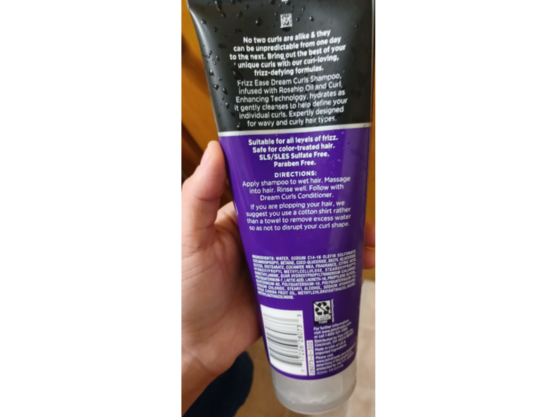 John Frieda Frizz Ease Dream Curls Shampoo, Sulfate Free, 10.1 fl oz/298 mL