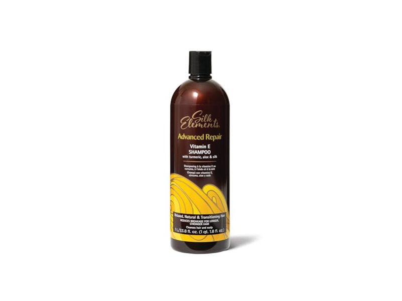 Silk Elements Advanced Repair Shampoo, Vitamin E, 33.8 fl oz/1 L
