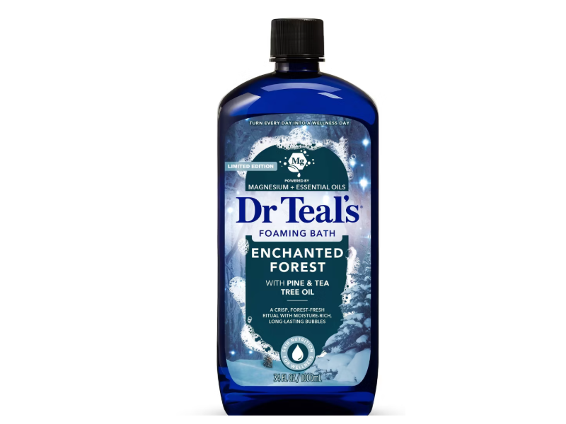 Dr Teal's Foaming Bubble Bath, Enchanted Forest, 34 fl oz/1000 mL