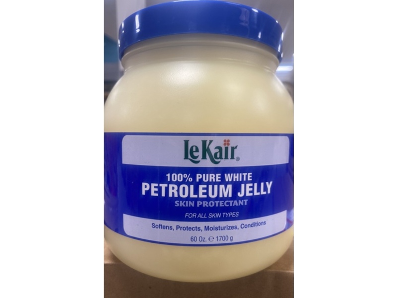 Lekair Pure White Petroleum Jelly, 60 oz/1700 g