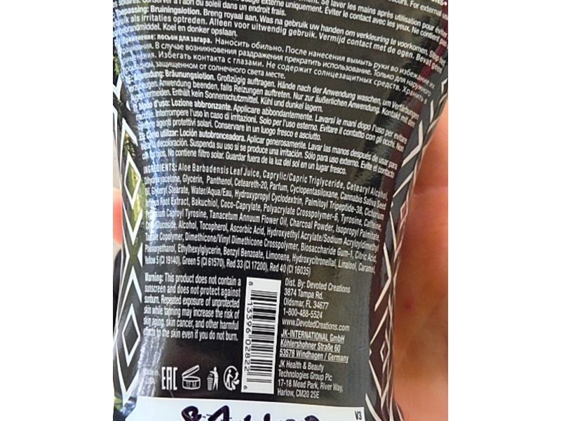 Devoted Creations Black Velvet Dark Tanning Lotion, 12.25 fl oz/362 mL