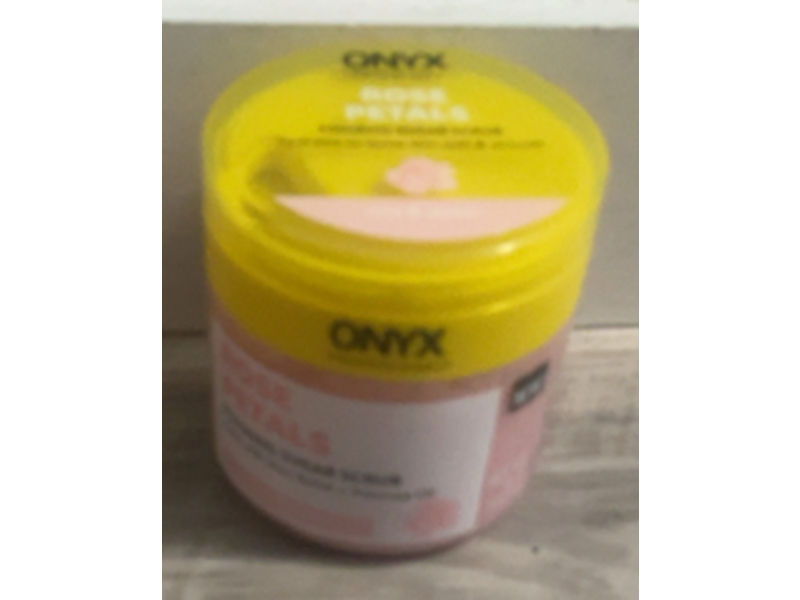 ONYX Foaming Sugar Scrub, Rose Petals, 16 oz/453 mL