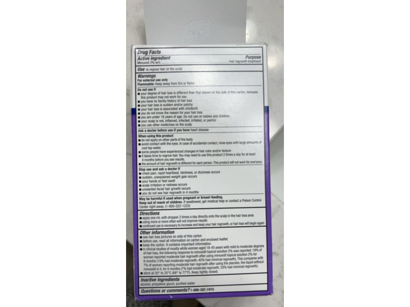 Equate Hair Regrowth Treatment, 6 fl oz/180 mL