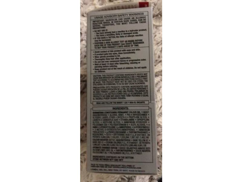 L'Oreal Paris Feria High-Intensity Shimmering Permanent Hair Color, R57 Intense Medium Auburn, 1 Application