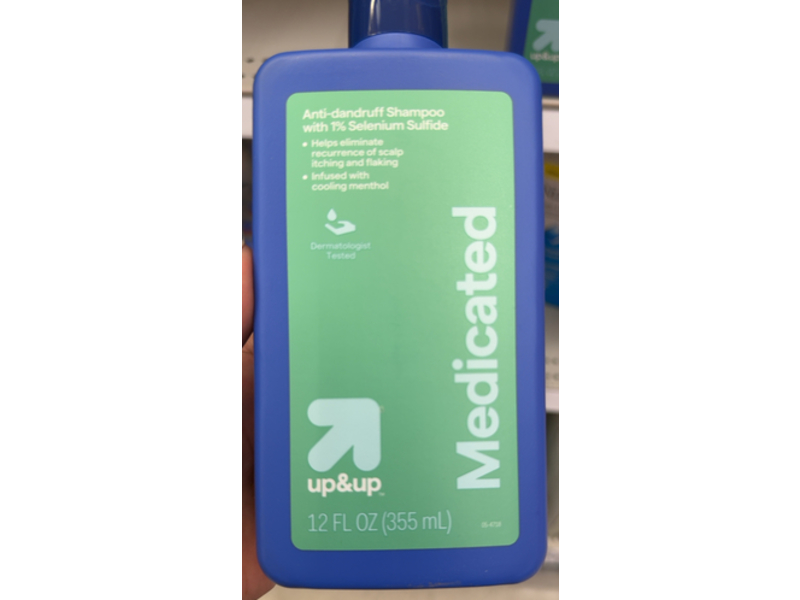 Up&Up Medicated Anti-Dandruff Shampoo, Selenium Sulfide, 12 fl oz/355 mL